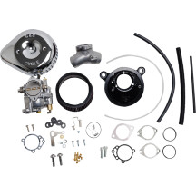 Super G Carburetor with Stealth Air Cleaner Kit — Chrome