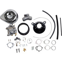 Super G Carburetor with Stealth Air Cleaner Kit — Chrome