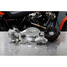 Super G Carburetor with Stealth Air Cleaner Kit — Chrome