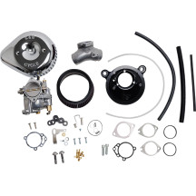 Super G Carburetor with Stealth Air Cleaner Kit — Chrome
