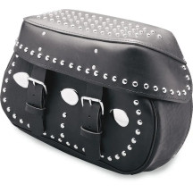 Bag Bar Saddlebag Lid Supports — Silver, Pair