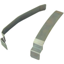 Bag Bar Saddlebag Lid Supports — Silver, Pair
