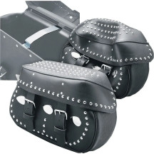 Bag Bar Saddlebag Lid Supports — Silver, Pair