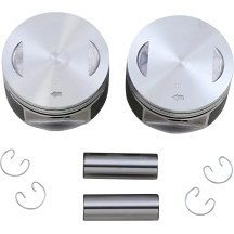 Piston Kit — 3.750" bore, +0.020" oversize, 9.0:1 compression