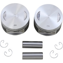 Piston Kit — 3.750" bore, +0.020" oversize, 9.0:1 compression