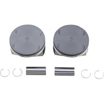 Piston Kit — Bore 3.937", Oversize +0.005", Displacement 107", Compression 10.0:1