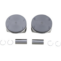 Piston Kit — Bore 3.937", Oversize +0.005", Displacement 107", Compression 10.0:1