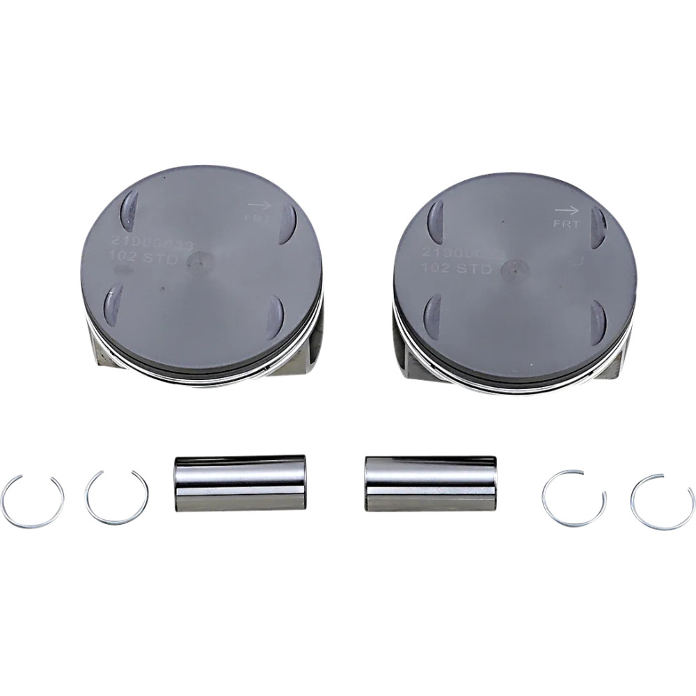 Piston Kit — 4.000" bore, 10.5:1 compression, 114" displacement