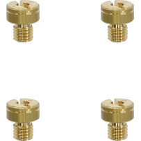 A-Bax Precision Mikuni-Style Slot Head (SJ Prefix) Main Jets — 115, M5 x 0.75, 4 Pack, Gold
