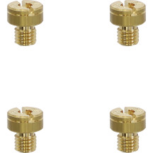 A-Bax Precision Mikuni-Style Slot Head (SJ Prefix) Main Jets — 120 main jets, M5 x 0.75 thread, 4 Pack