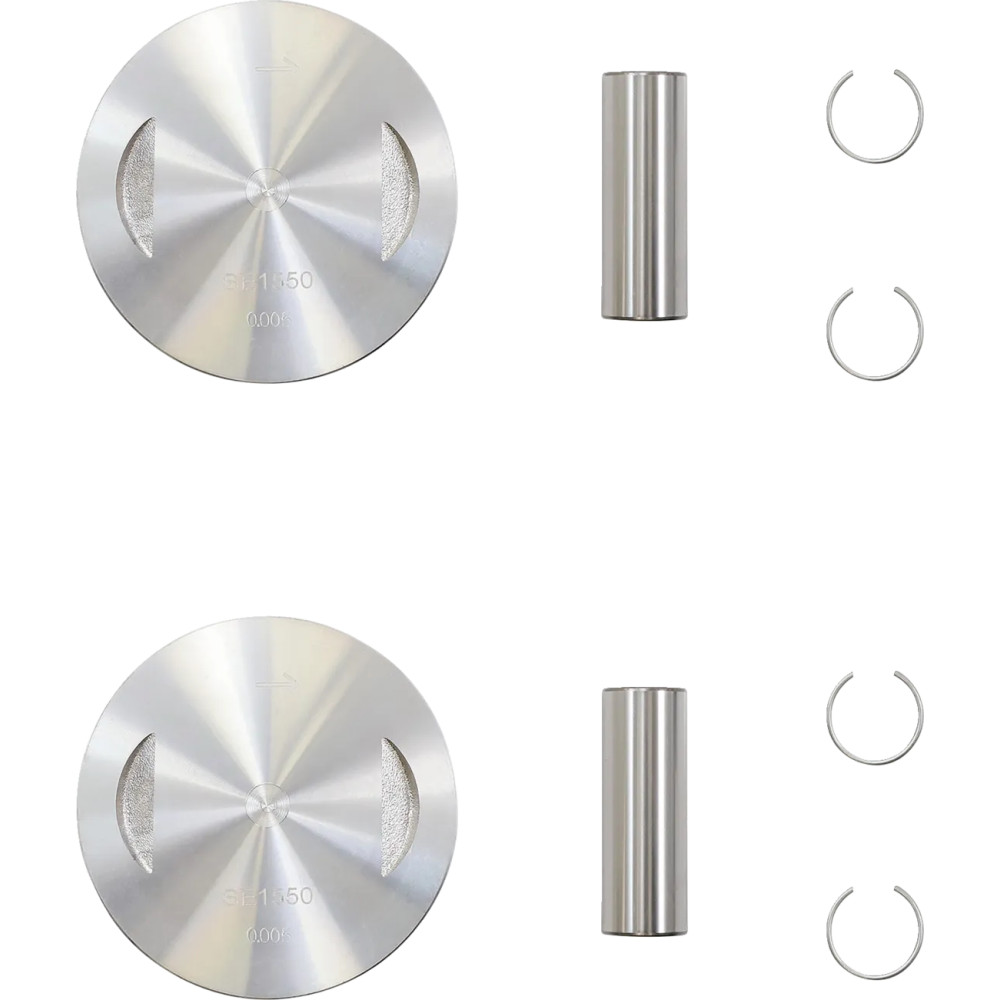 Replacement Piston Kit — 3.875" bore, +0.005" oversize, 9.4:1 compression