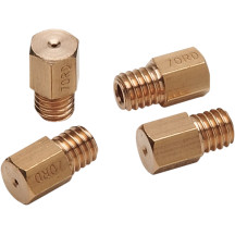 A-Bax Precision Mikuni-Style Hex Head (HJ Prefix) Main Jets — 360, 4-pack, Gold