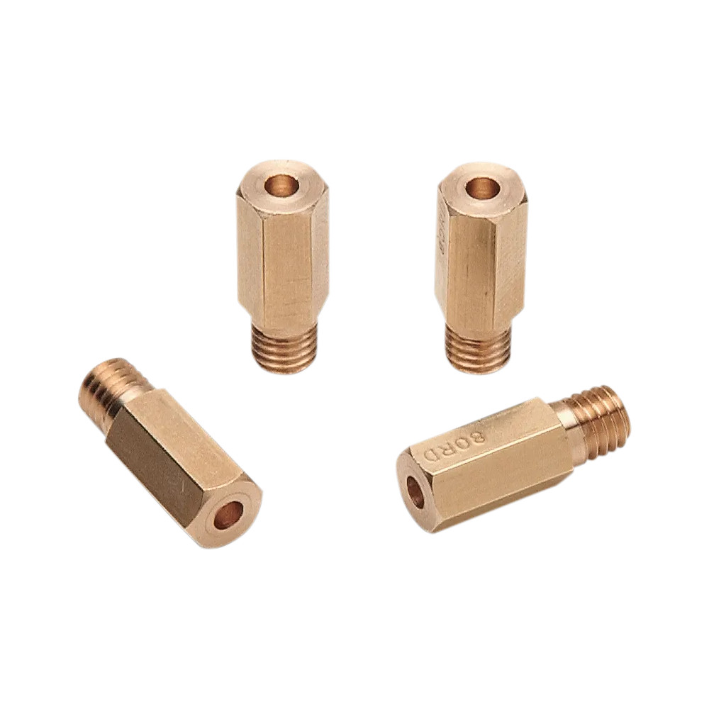 A-Bax Precision Keihin-Style Hex Head (CR Prefix) Main Jets — 140, 4 Pack