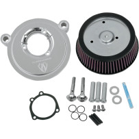 Big Sucker™ Air Filter Kit — Round, Chrome, Stage I