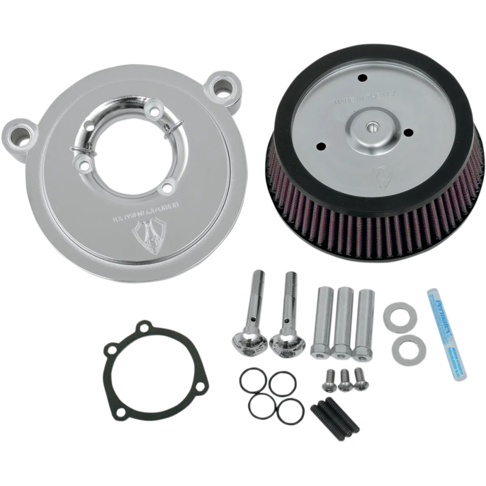 Big Sucker™ Air Filter Kit — Round, Chrome, Stage I