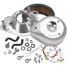 Teardrop Air Cleaner Kit — CV, Chrome