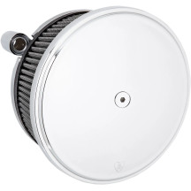 Big Sucker™ Stage II Air Filter Kit — Round, Chrome