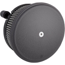 Big Sucker™ Stage II Air Filter Kit — Round, Black wrinkle finish