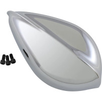 Teardrop Air Cleaner Assembly Kit — 203.2 mm × 114.3 mm, Chrome