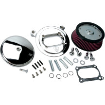 Big Sucker™ Stage I Air Filter Kit — Round, Chrome
