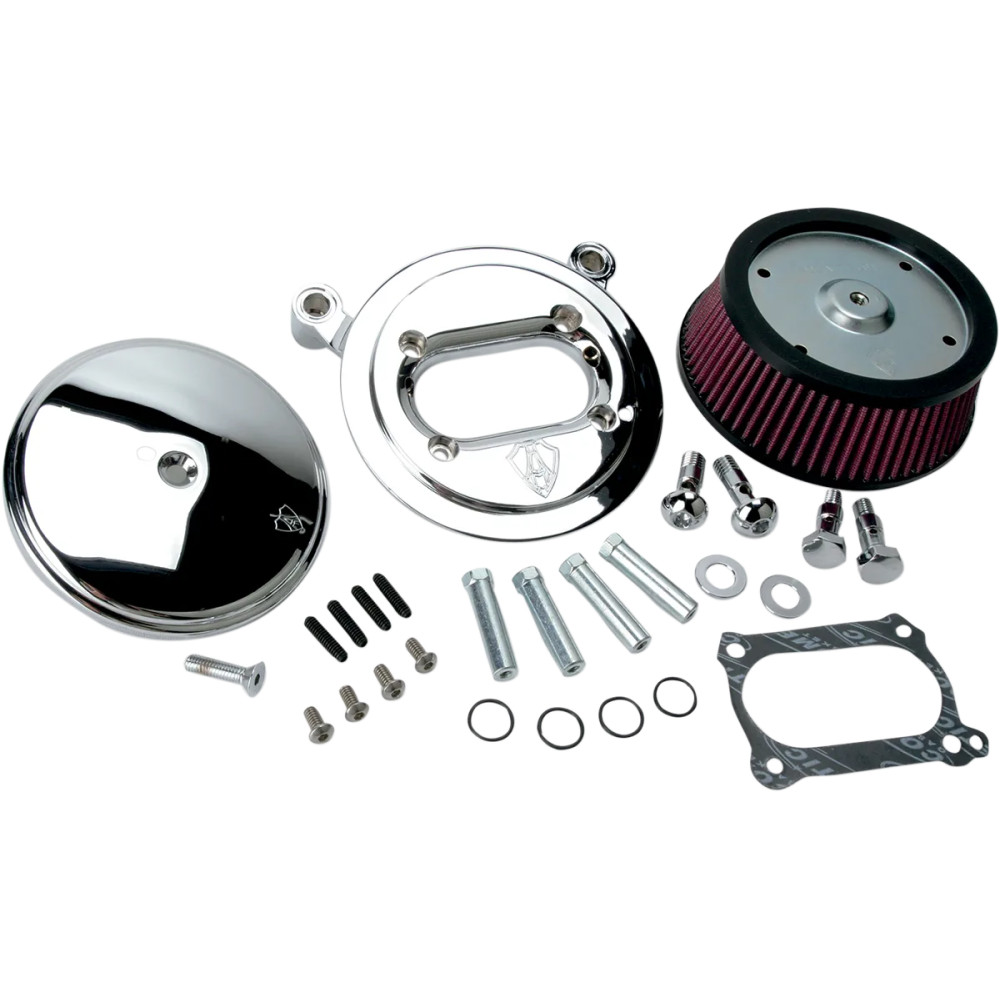 Big Sucker™ Stage I Air Filter Kit — Round, Chrome