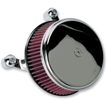 Big Sucker™ Stage I Air Filter Kit — Round, Chrome