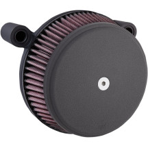 Big Sucker™ Stage I Air Filter Kit — Round, Black wrinkle