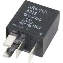 Micro Relay with Diode — 12V, Black