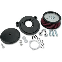 Big Sucker™ Stage I Air Filter Kit — Round, Black wrinkle