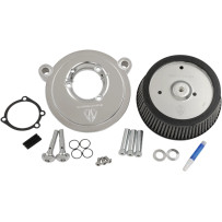 Big Sucker™ Air Filter Kit — Round, Chrome