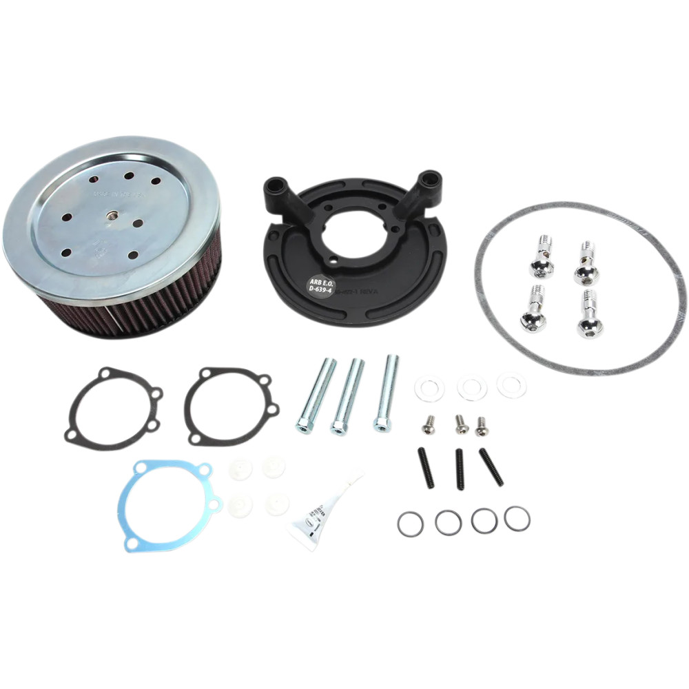 Big Sucker™ Kit de filtro de aire — Redondo, negro