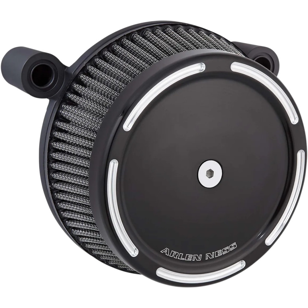 Big Sucker™ Stage I Air Filter Kit — Round, Black gloss, CNC billet aluminum