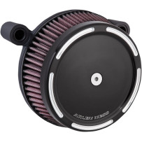 Big Sucker™ Stage I Air Filter Kit — Black gloss, Round