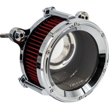 Assault Charge High-Flow Air Cleaner — Round, Chrome