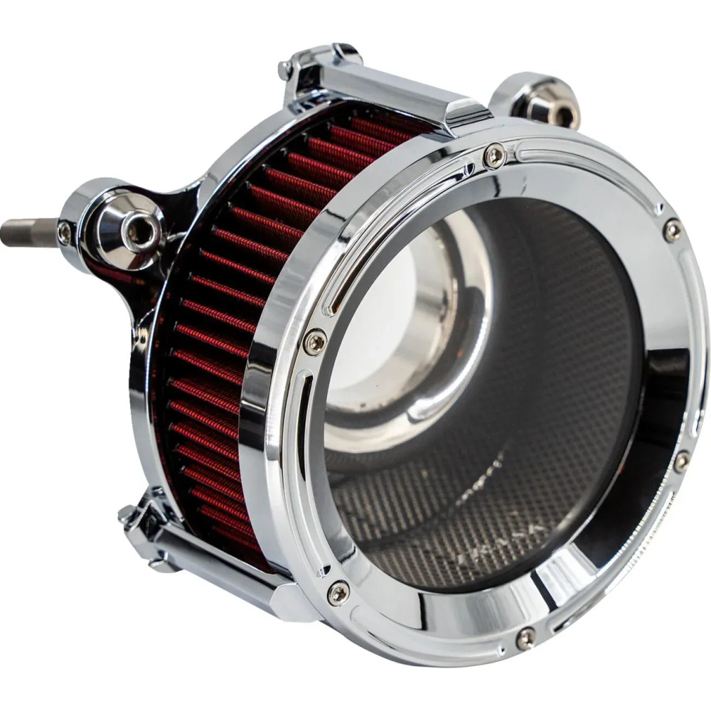 Assault Charge High-Flow Air Cleaner — Round, Chrome