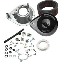 Teardrop Air Cleaner — Part No. 170-0312B, Black gloss