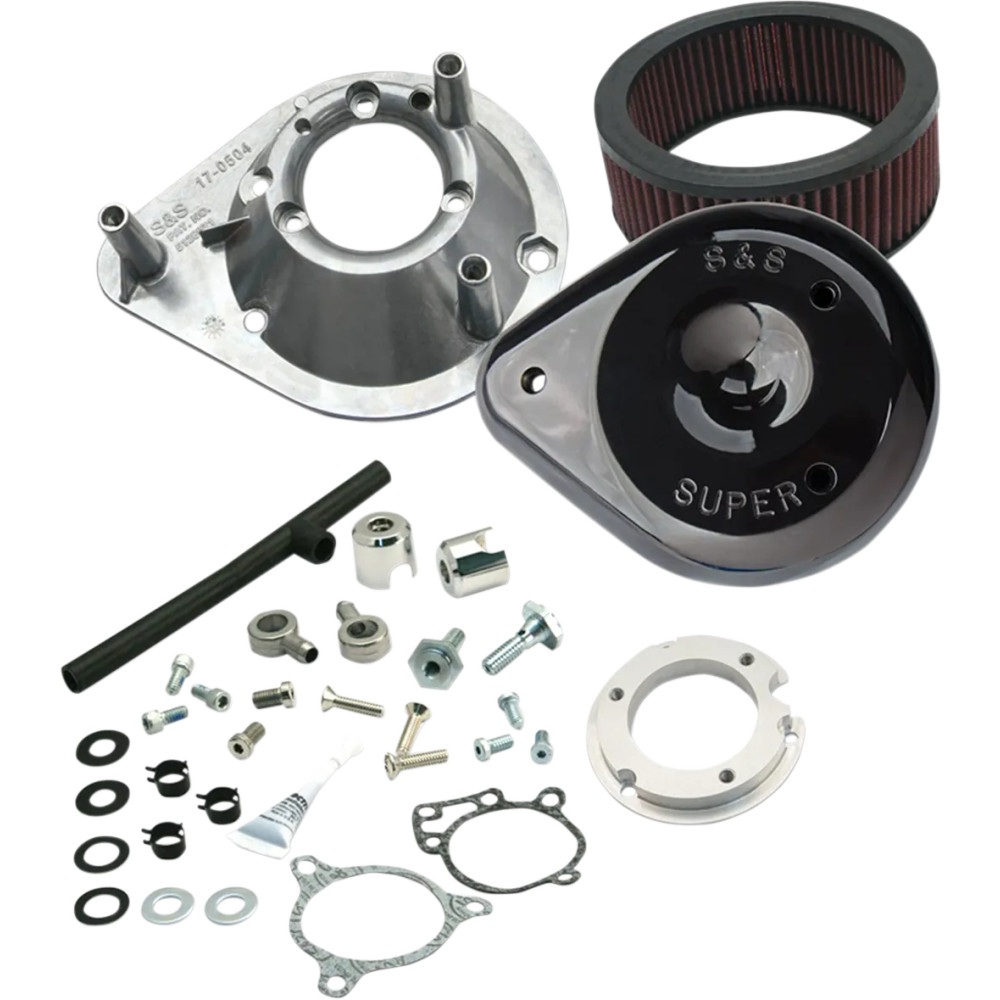 Teardrop Air Cleaner — Part No. 170-0312B, Black gloss