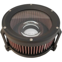 Assault Charge High-Flow Air Cleaner — Round, Black