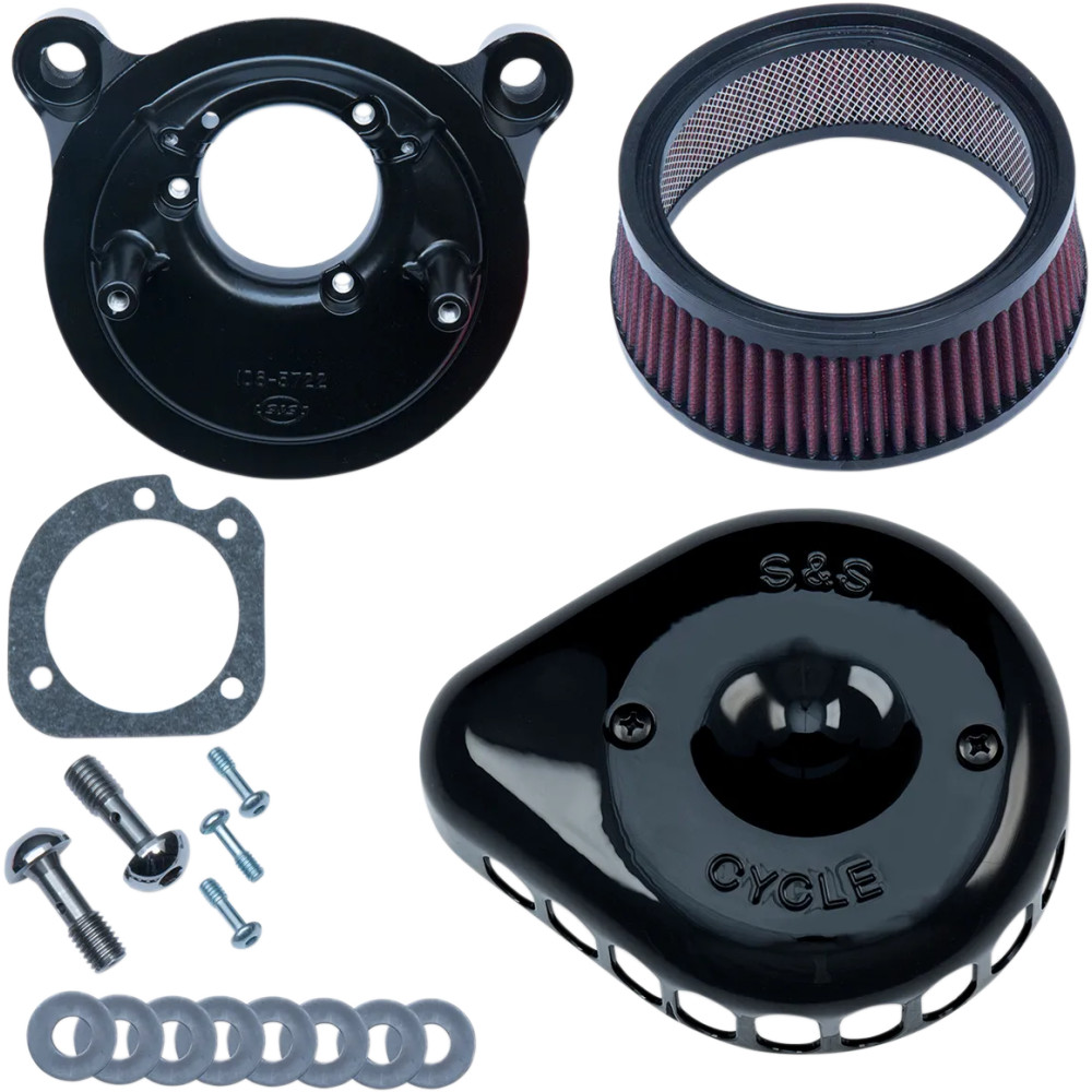 Mini Teardrop Stealth Air Cleaner Kit — Black Gloss