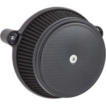 Big Sucker™ Stage I Air Filter Kit — Round, Black carbon fiber