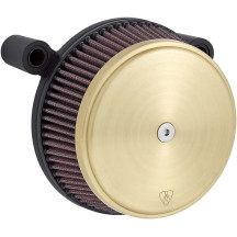 Big Sucker™ Stage I Air Filter Kit — Brass, Round
