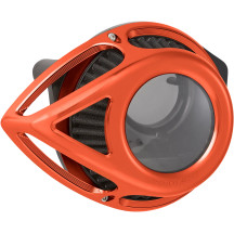 Kit de filtro de aire Clear Tear — forma lágrima, naranja, anodizado