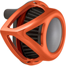 Kit de filtro de aire Clear Tear — forma lágrima, naranja, anodizado