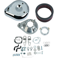 Filtro de aire en forma de lágrima — cromado