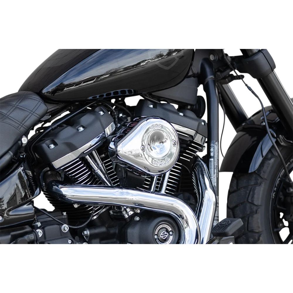 Kit de filtro de aire Stealth mini en forma de lágrima — cromado