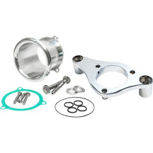 3" Velocity Stack with Backing Plate Kit — Chrome, Billet Aluminum