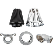 Monster Sucker Filtro de aire — Cromo, aluminio mecanizado CNC