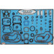 Expositor de juntas, retenes y O-rings para motores 86-03 XL Evolution — 32" H x 48" W