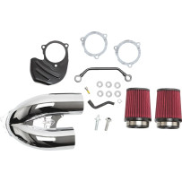 Kit de filtro de aire Tuned Induction — cromado
