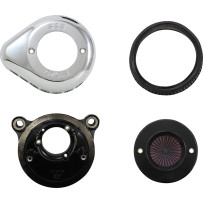 Air Stinger Stealth Air Cleaner Kit — Teardrop, Chrome